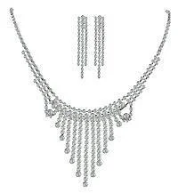 Glowing quartz necklace-N2711 Special - Necklace and Earrings Set AD85202-2711