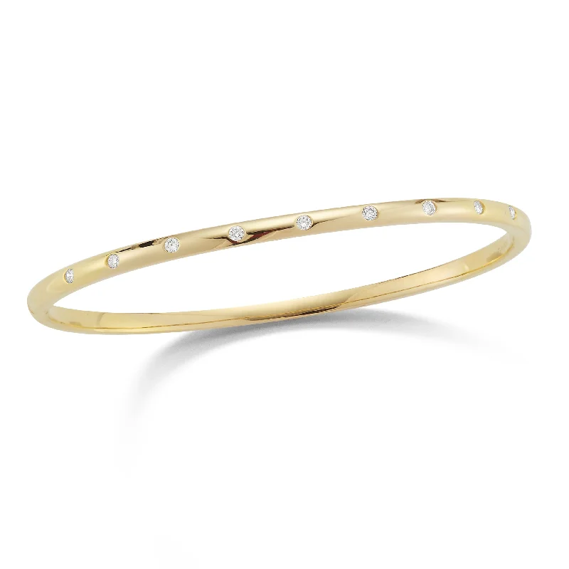 Classic ruby bracelet-Diamond Simple Bangle Bracelet