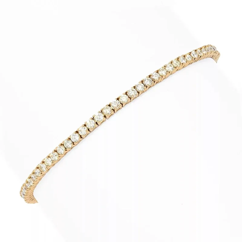 Patterned glaze bracelet-14K Gold Polished 3.01ctw Diamond Tennis Bracelet, 8.7 grams