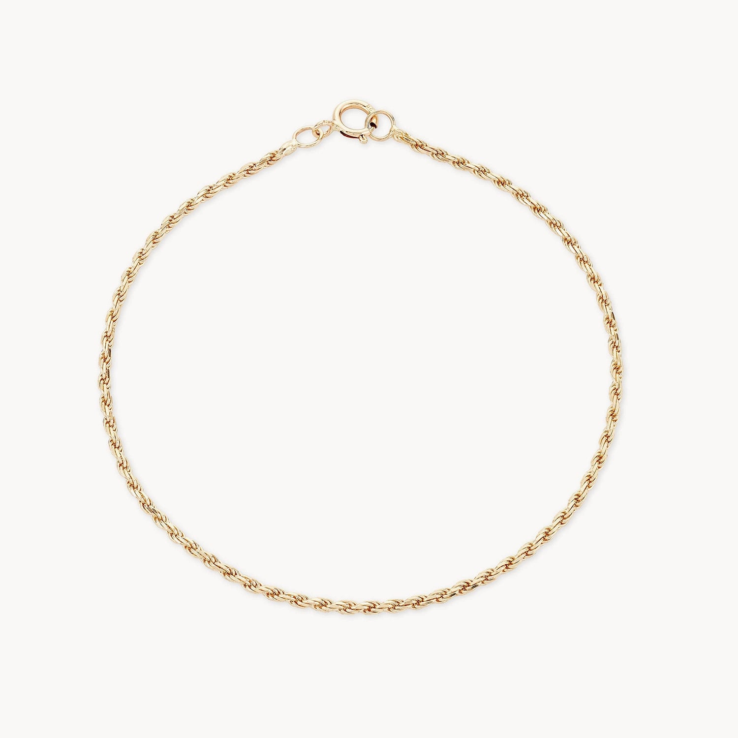 Gentle wave bracelet-Lasso bracelet - 14k yellow gold