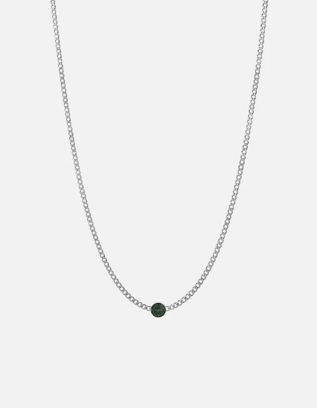 Summit gem necklace-Dove Type Chain Necklace, Sterling Silver