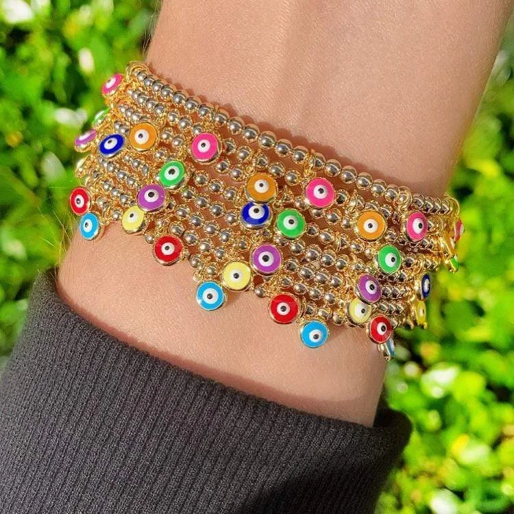 Sparkling link bracelet-Eye Candy | Color Charm Bracelet