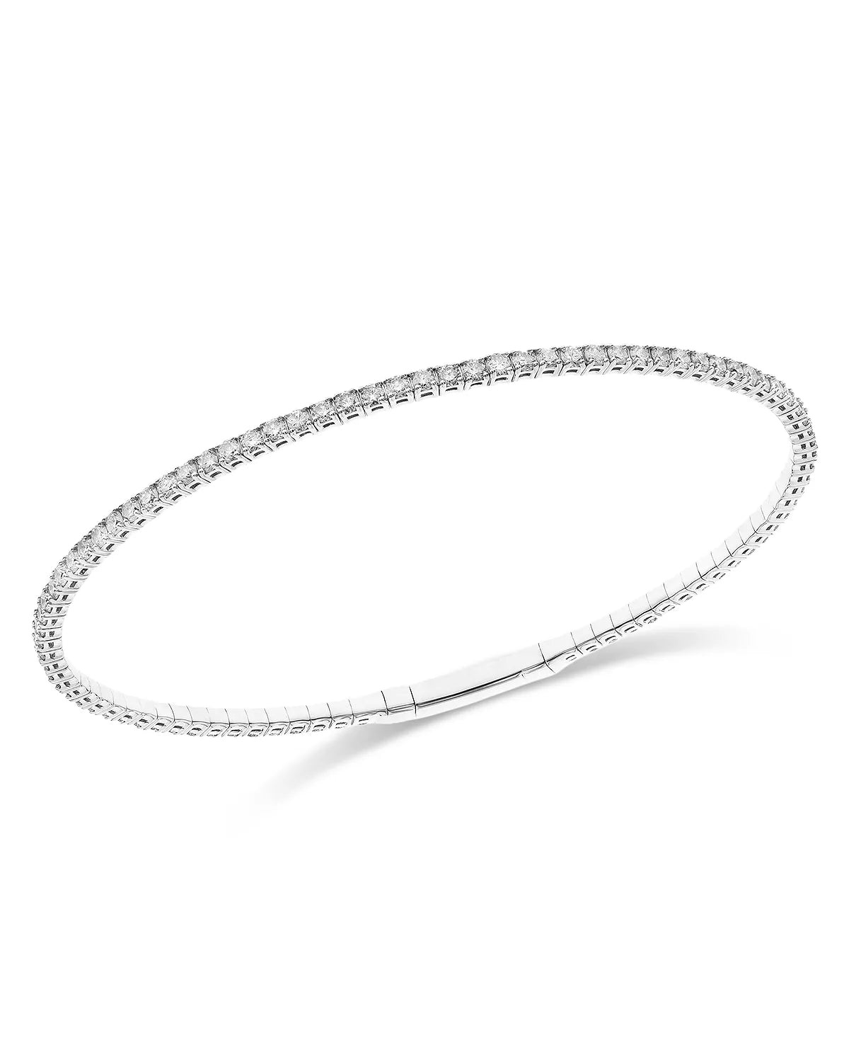 Open-slot bracelet-Diamond Flex Bangle