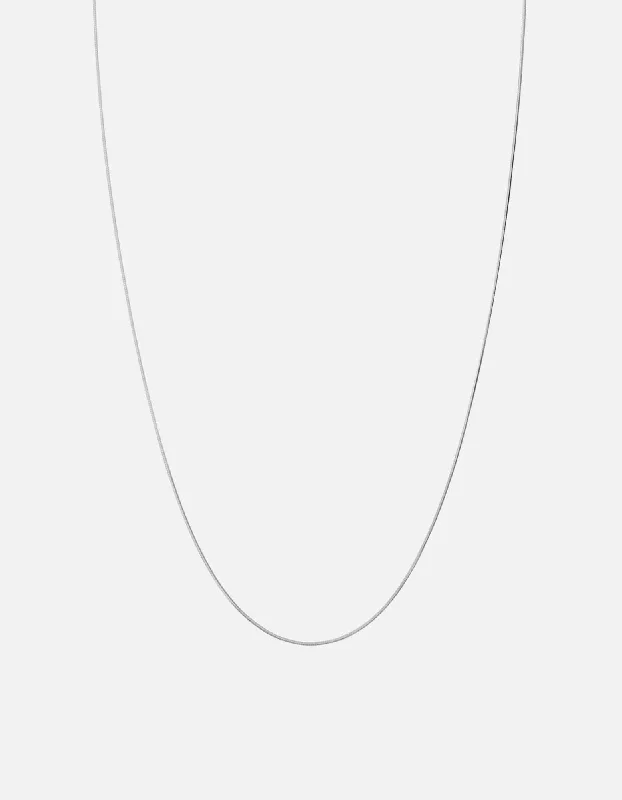 Horizon-cut necklace-Lynx Chain Necklace, Sterling Silver