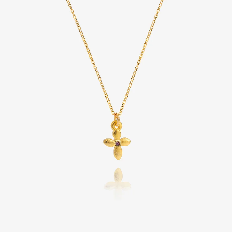 Arch motif necklace-My Little Cross Necklace