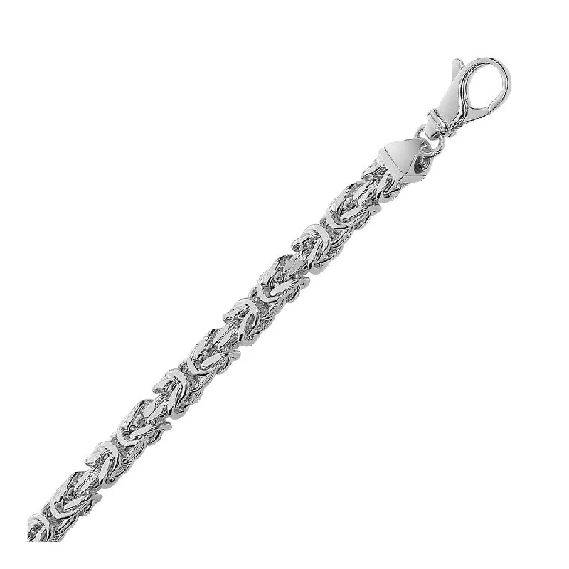 Fluid bracelet-Sterling Silver Men's Bracelet in Miami Cuban Chain Style