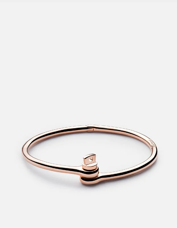 Bloom-bud bracelet-Thin Reeve Cuff, Rose