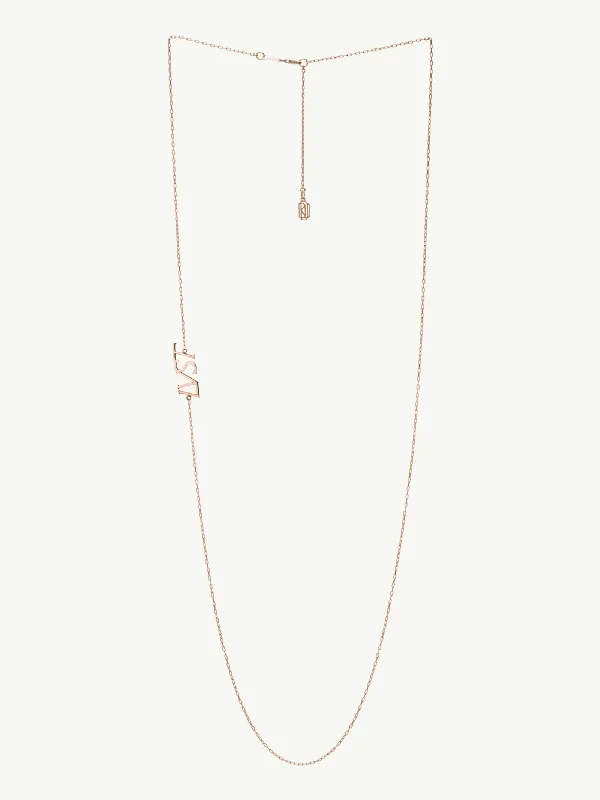 Shiny gem necklace-Envy Pendant Necklace In 18K Rose Gold