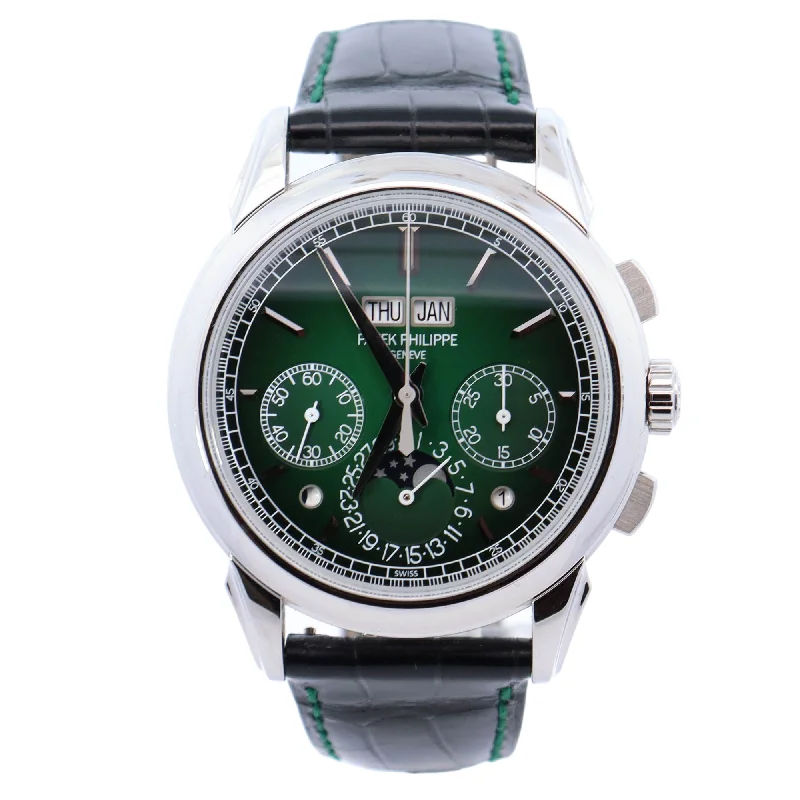 Worn-rim necklace-Patek Philippe Grand Complications 41mm Green Dial Watch Ref# 5270P-014