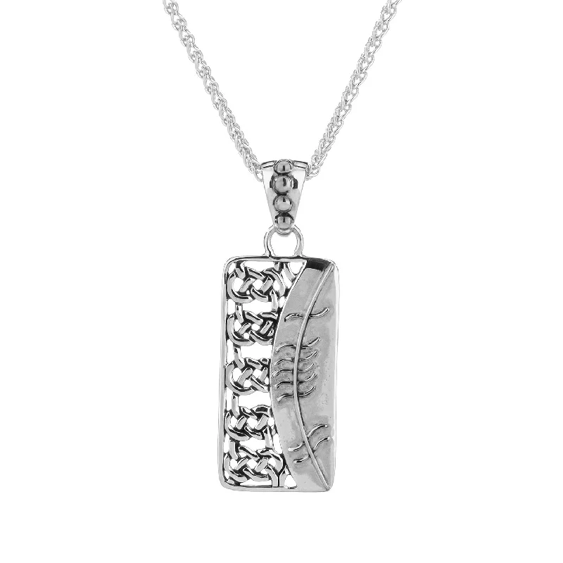 Arch motif necklace-Silver Ogham Pendant 'Gra-Love'