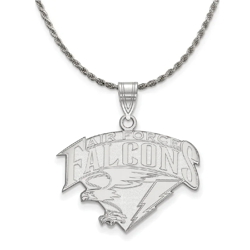 Sterling Silver Air Force Academy Large Pendant Necklace