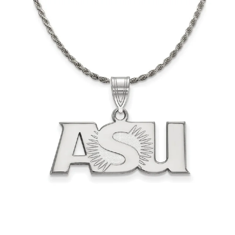 Sterling Silver Arizona State Large Pendant Necklace