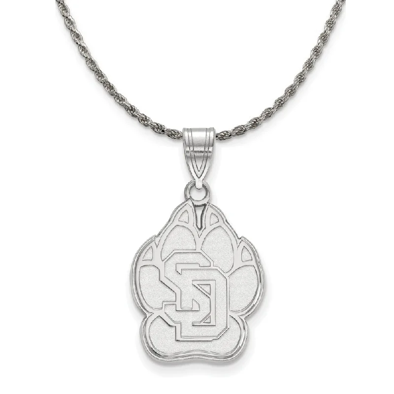 Swept gem necklace-Sterling Silver South Dakota Large Pendant Necklace