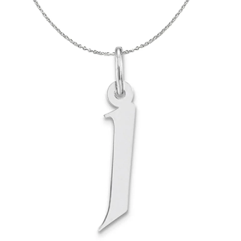 Sparkling drop necklace-Silver Karlie Collection Artisan Block Initial Charm Letter J Necklace