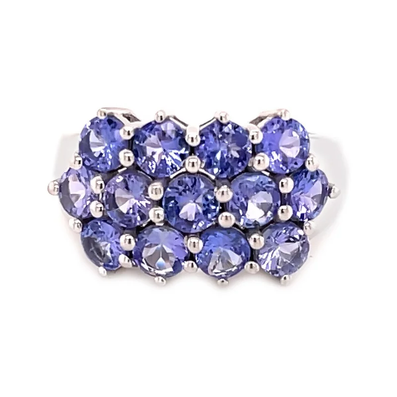 Broad-level ring-925 Sterling Silver Tanzanite Gemstone Ring