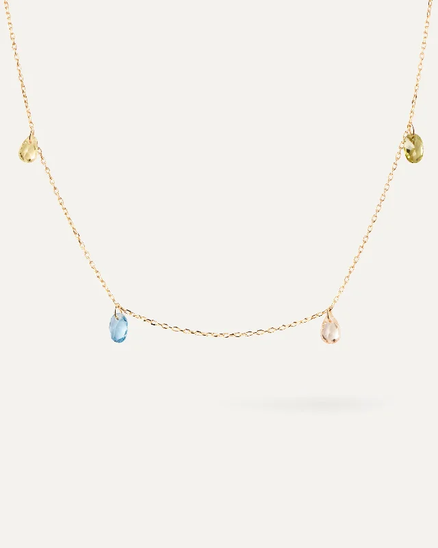 Ten-gem necklace-Bloom necklace