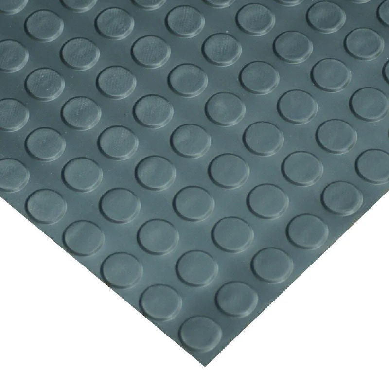 Bold chrysoprase ring-Goodyear Coin-Pattern Rubber Flooring -- 3.5mm x 36" x 25ft - Black - 36x300