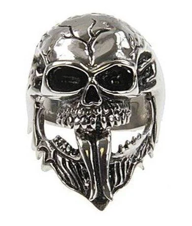 Pure stone ring-Cast Stainless Steel Skull Ring -38mm