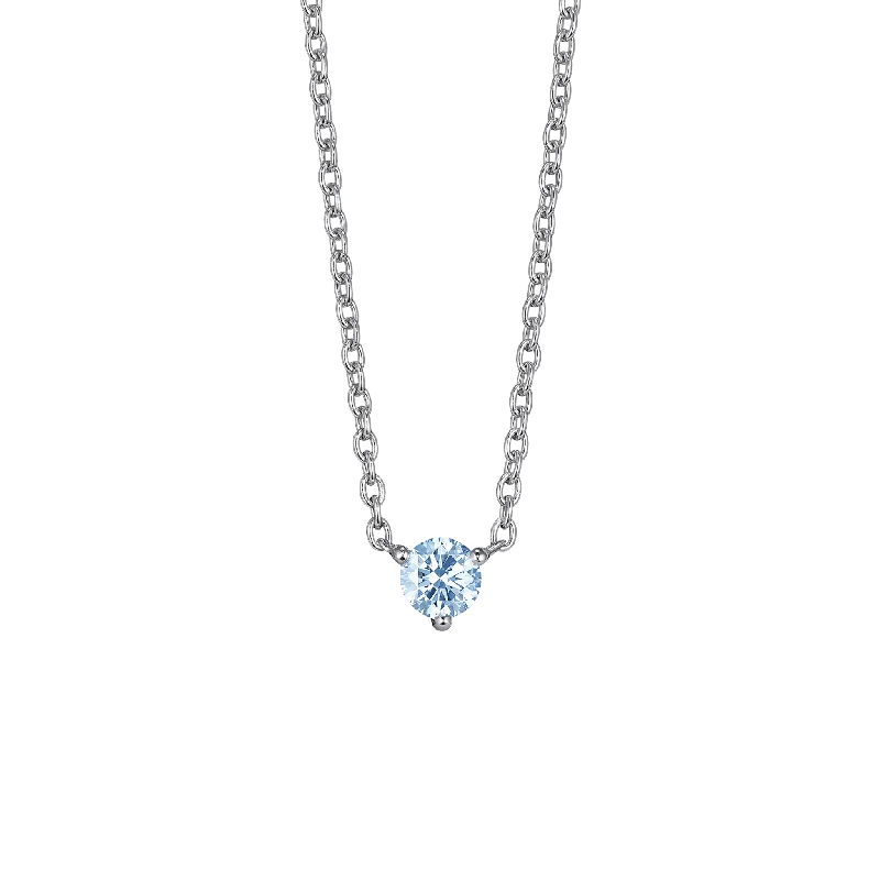 Swirled design necklace-The Blue Mini Solitaire Pendant