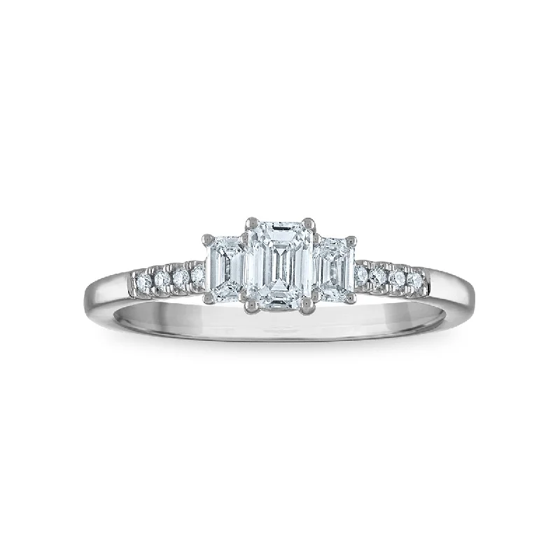 Faint silver ring-Signature EcoLove 1/2 CTW Lab Grown Diamond Ring in 14KT White Gold