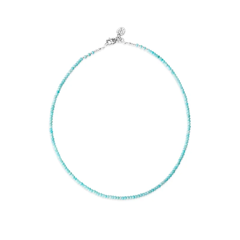 Etched chain necklace-Sincerity Amazonite Signature Necklace