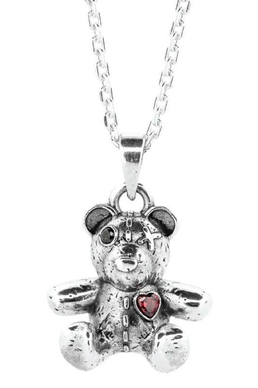 Nonagonal pendant necklace-Teddy Bear Necklace