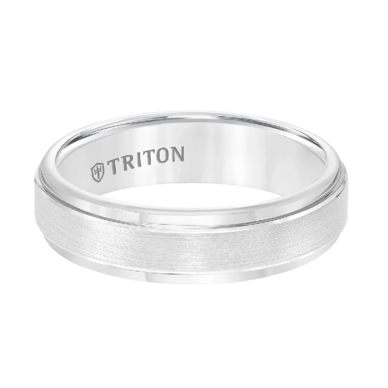 Gentle wave ring-Triton 6MM Tungsten Wedding Band