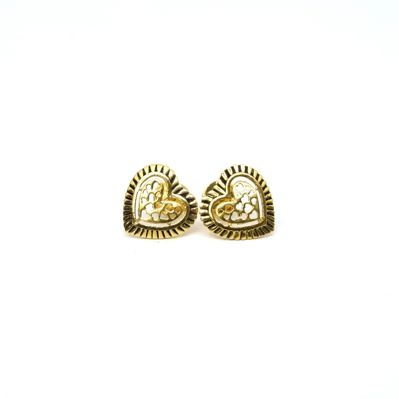 Shimmering platinum earrings-22K Gold Earrings