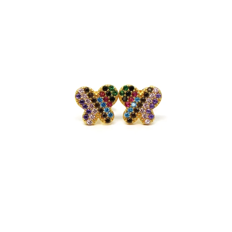 Natural sapphire earrings-22K Gold Earrings