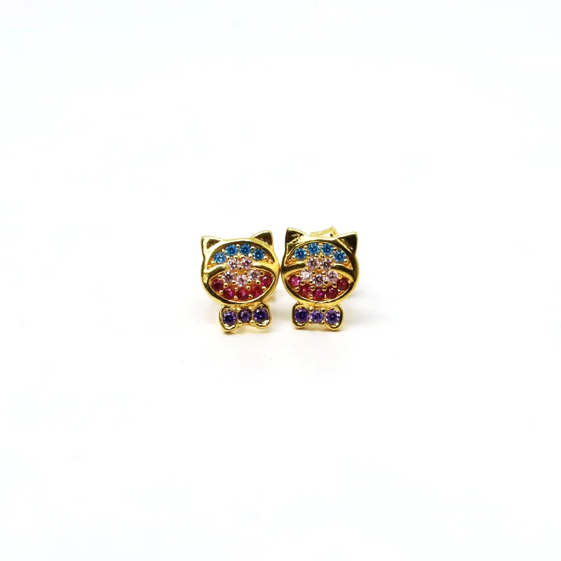 Dainty filigree earrings-22K Gold Earrings