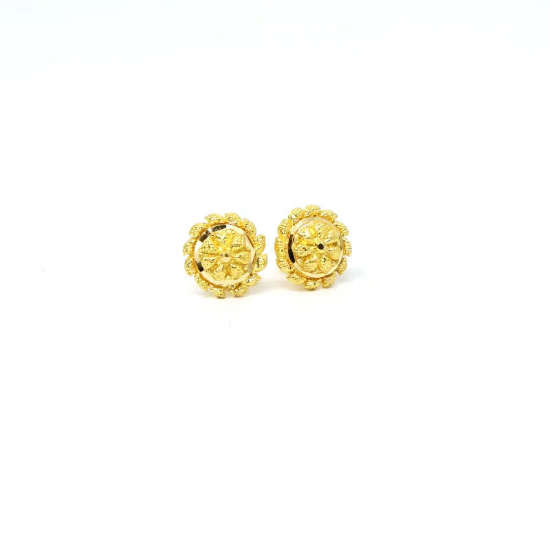 Knotted cord earrings-22K Gold Earrings