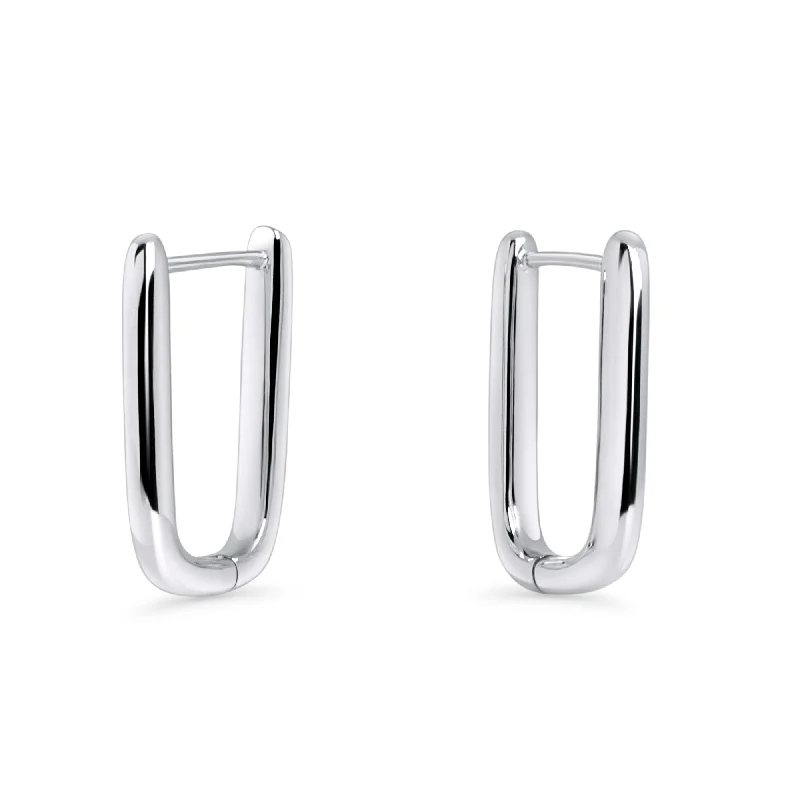 Soft curve earrings-Ray II Huggie Earrings