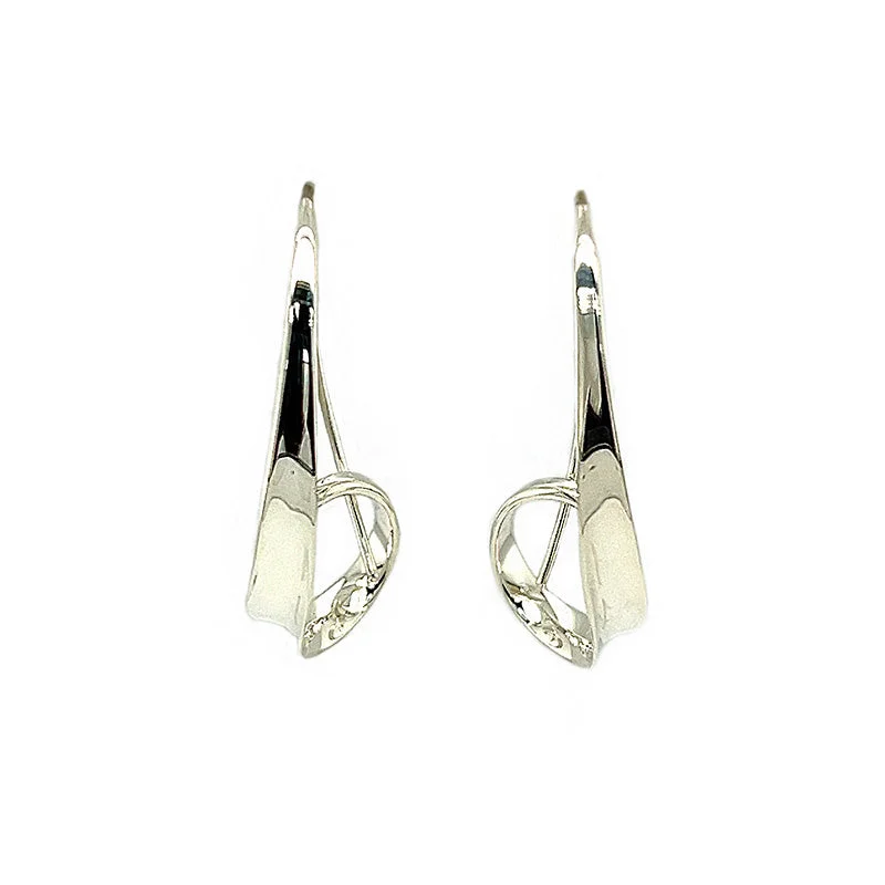 Four-stone earrings-Sterling Silver Drop Earrings