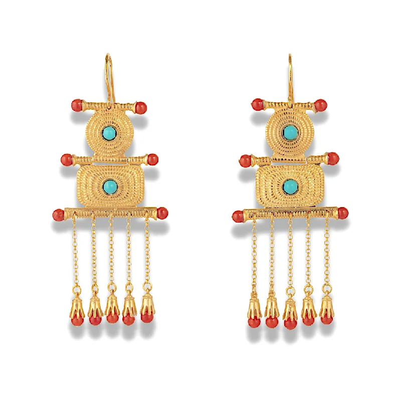 Fluid earrings-TYMFI | 24K Gold Earrings