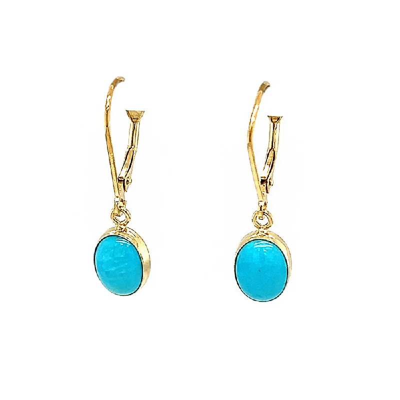 Glowing quartz earrings-Turquoise Earrings