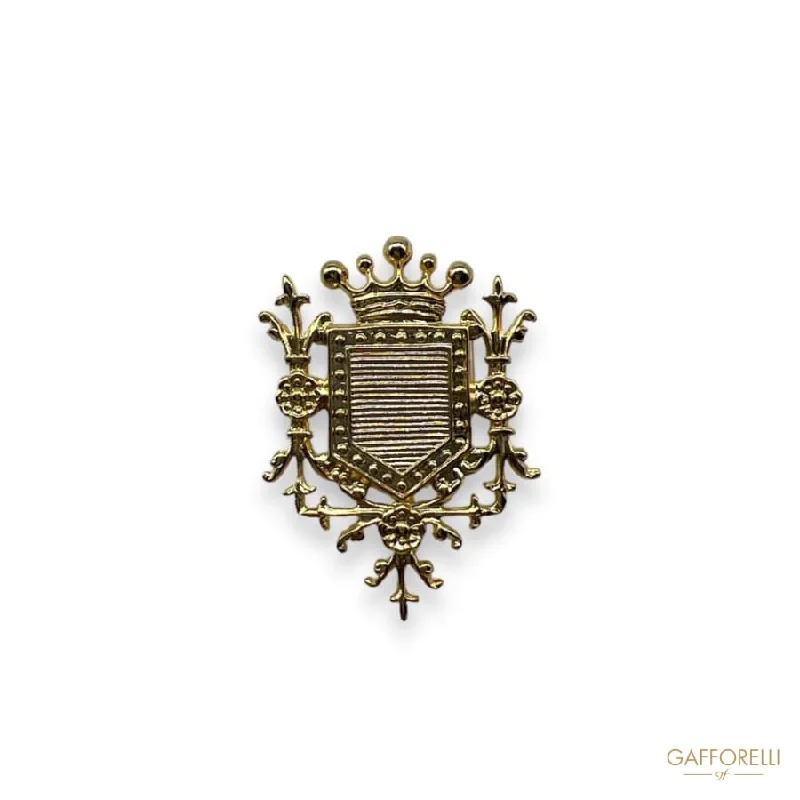 minimalist brooch-Coat of Arms Brooch U550 - Gafforelli Srl