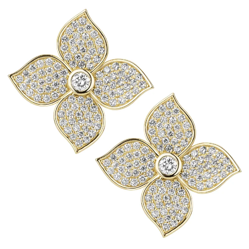 eco-friendly brooch-Earrings - Diamond