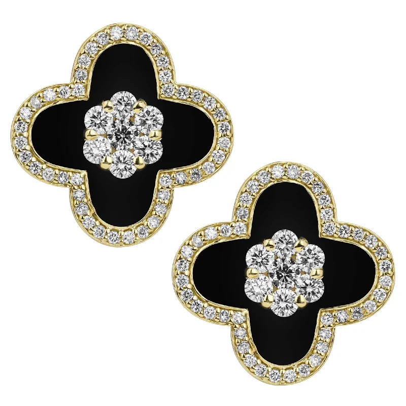 dainty brooch-Earrings - Diamond (enamel)