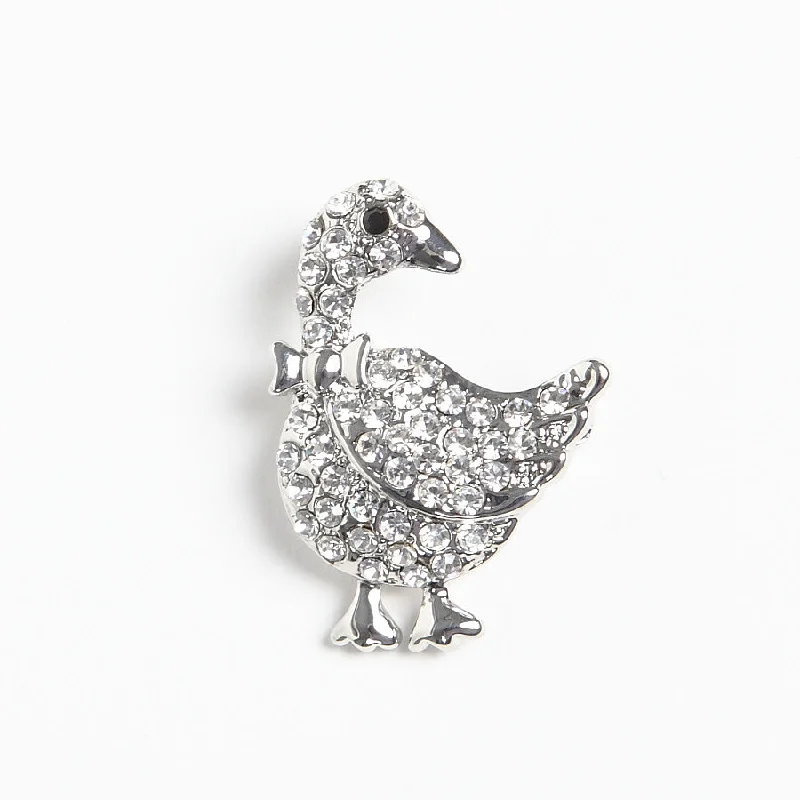 luxury brooch-Sparkly Diamante Crystal Duck Brooch